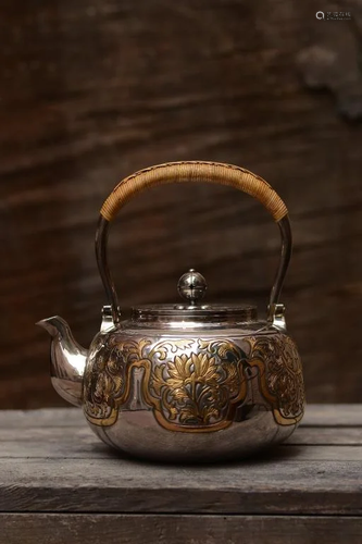 Antique Japanese Silver Teapot