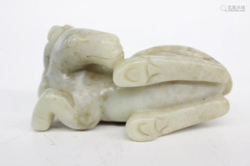 Chinese Jade Carved Horse