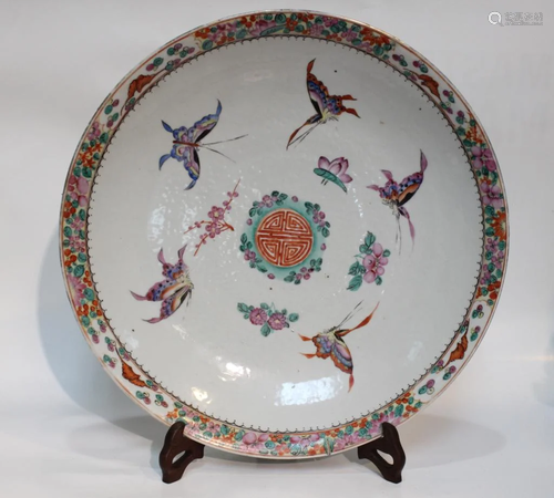 Chinese Famille Rose Porcelain Plate