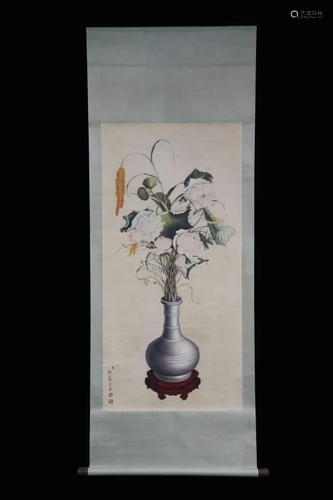 Chinese Ink Color Painting,Signed