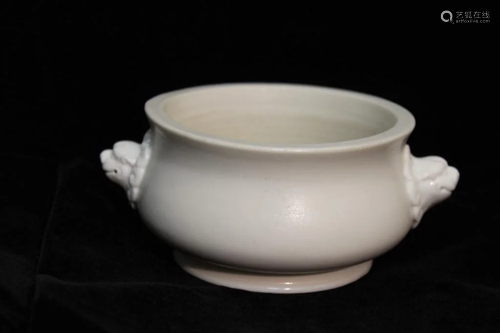 Chinese White Glazed Censer