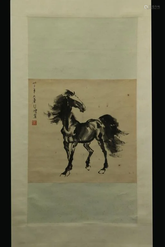 Chinese Ink Color Painting,Signed