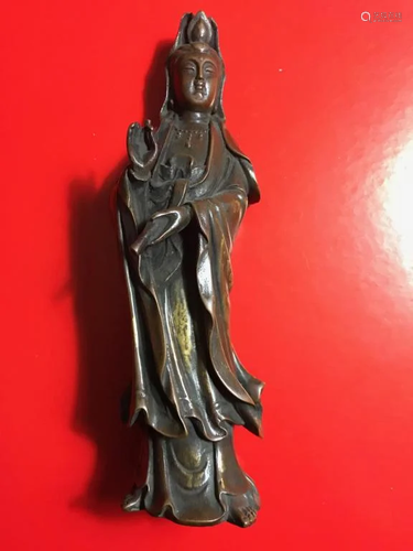 Chinese Bronze Guanyin