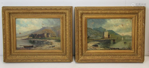 C.W.Middleton Signed 2 Oils On Board.