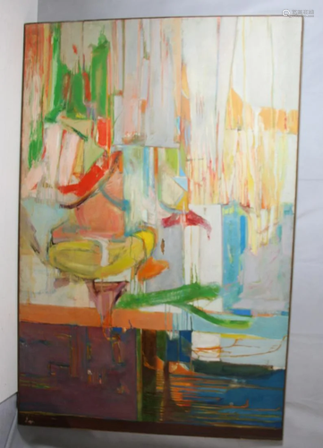 Steve Jaffe Oil On Canvas Abstract