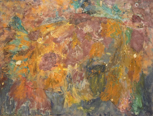 Florence Weinstein. Signed Abstract Composition