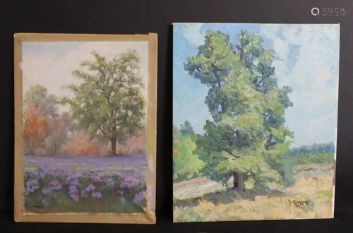 W.Drake. Signed Oil And Watercolor Paintings