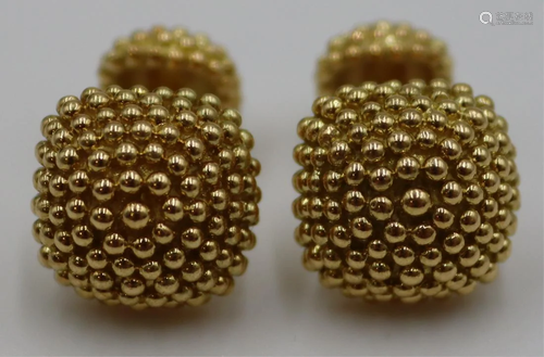 JEWELRY. Pair of 18kt Gold Cufflinks.