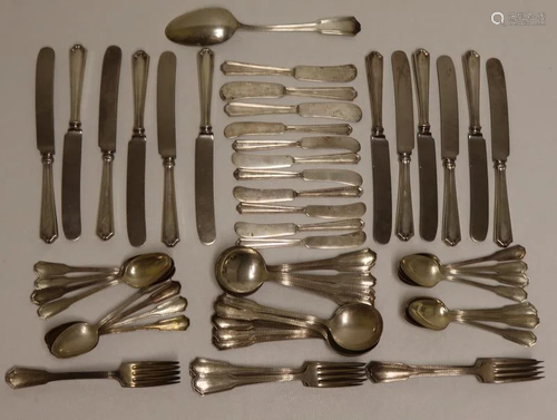 STERLING. Gorham Roanoke Sterling Flatware Set.