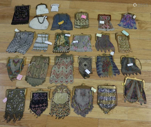 Assorted Grouping of (26) Antique/Vintage Purses.