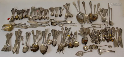 SILVER. Assorted Grouping of Sterling Flatware.