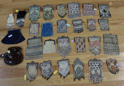 Assorted Grouping of (28) Antique/Vintage Purses.