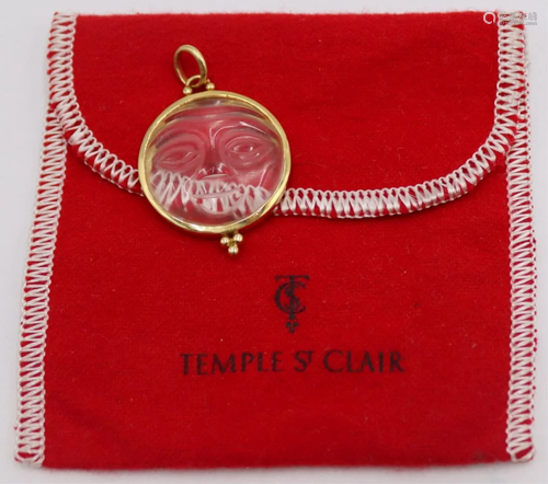 JEWELRY. Temple St Clair 18kt Gold and Carved