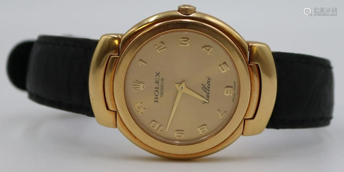 JEWELRY. Rolex Cellini 18kt Gold Watch.