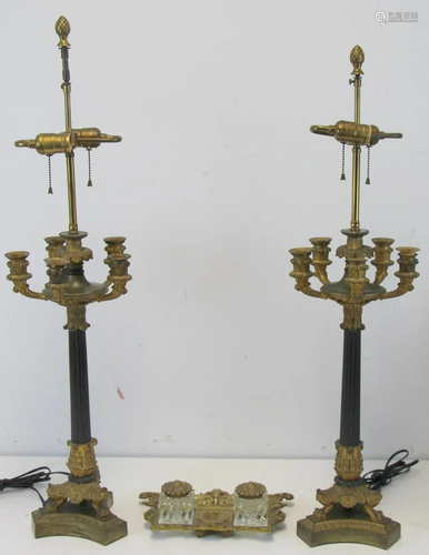 A Pair Of Fine Quality Empire Style Columnar Form