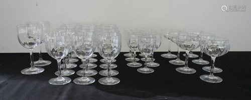 BACCARAT Group of Crystal Stemware