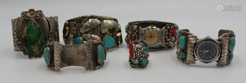 JEWELRY. Assorted Sterling and Turquoise Southwest