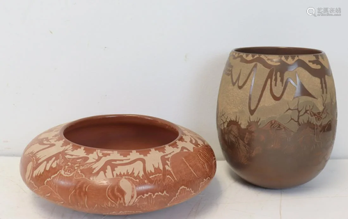 Paul Naranjo (Santa Clara, 1957-2002) Pottery.