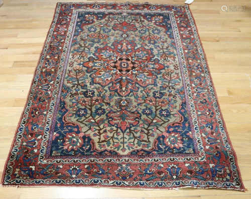 Antique And Finely Hand Woven Carpet .