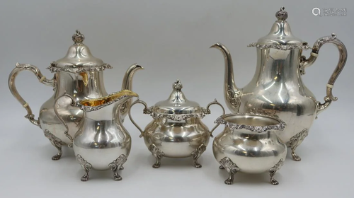 STERLING. 5 Pc. Gorham Sterling Tea Service.