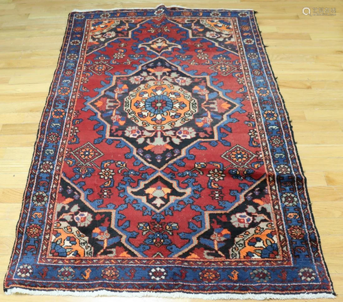 Vintage And Finely Hand Woven Area Carpet