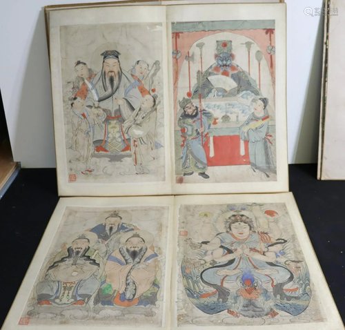 Portfolio Of Assorted Signed Chinese Prints