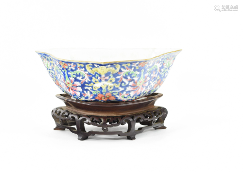 A Chinese Famille Rose Condiment Bowl with Matching