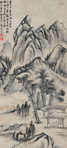 A CHINESE LANDSCAPE PAINTING, CHEN BANDING MARK