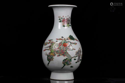 FAMILLE ROSE 'CELESTIALS' VASE