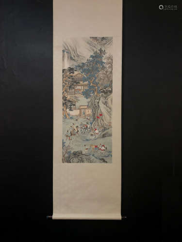Chinese Xu Cao'S Exquisite Painting On Paper