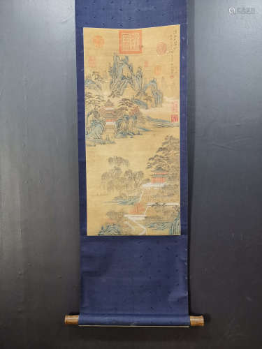 Chinese Yang Wu Jian'S Painting On Silk