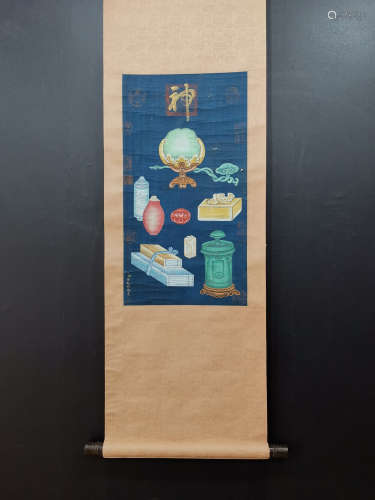 Chinese Jiang Tingxi'S Painting On Silk