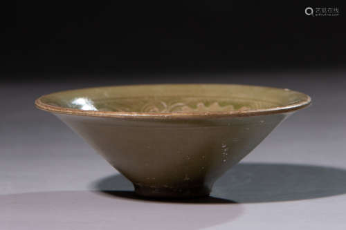 Chinese Yaozhou Kiln Engraved Tea Vessel