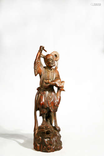 Chinese Agarwood Figure Statue