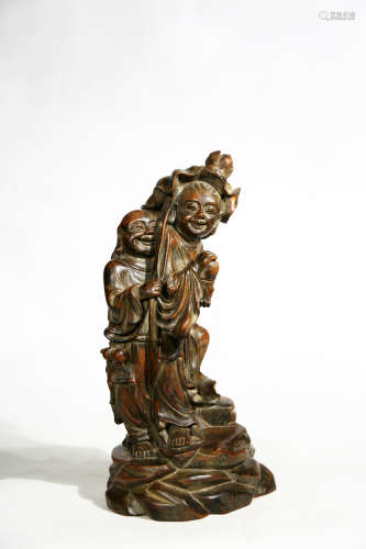 Chinese Agarwood Luohan Statue