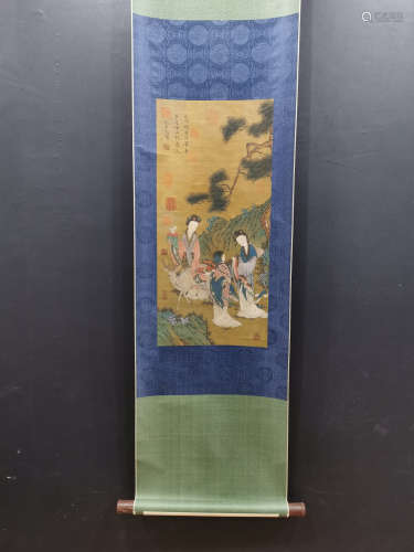 Chinese Wu Zongyuan'S Painting On Silk