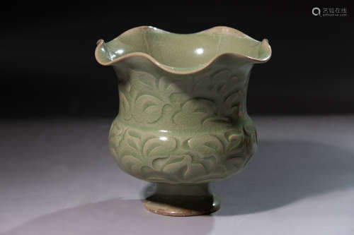 Chinese Yaozhou Kiln Engraved Porcelain Cup