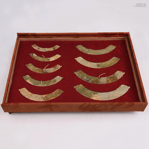 A set of ancient jade ornaments [old collection]