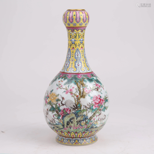 18th century flower blooming rich and precious vase