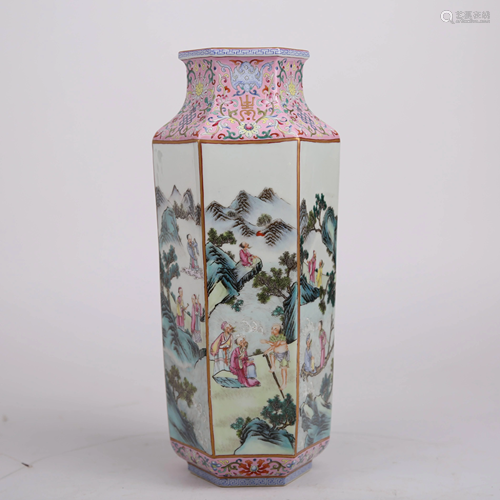 18th century pastel character story bottle