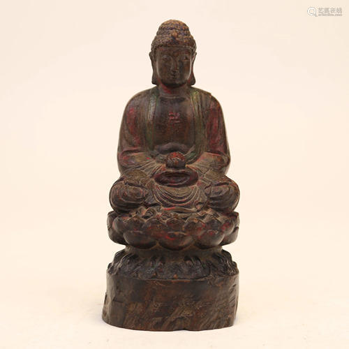 Wooden Statue of Sakyamuni, 18th Century