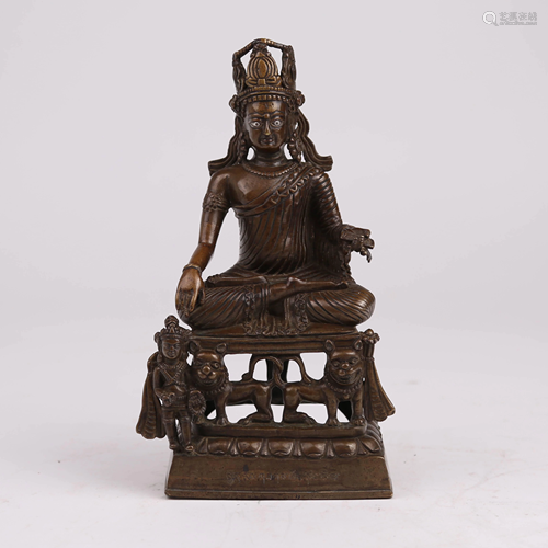 18th Century Bronze Buddha¡¾Siamese Seat¡¿