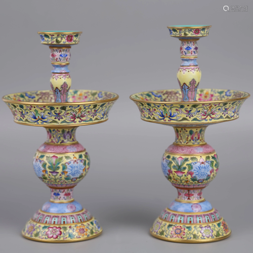 Pair of 18th Century Pastel Wax Tables