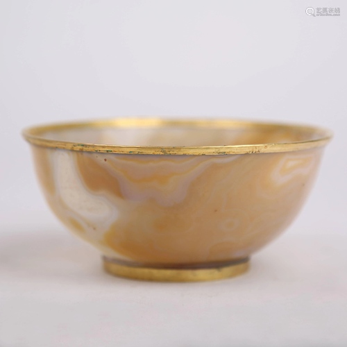 19th century agate bowl