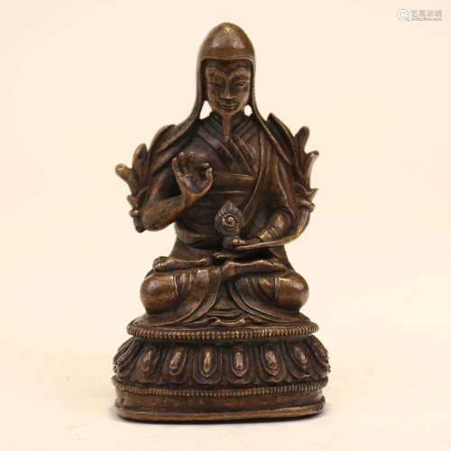 18th Century Bronze Buddha Statue