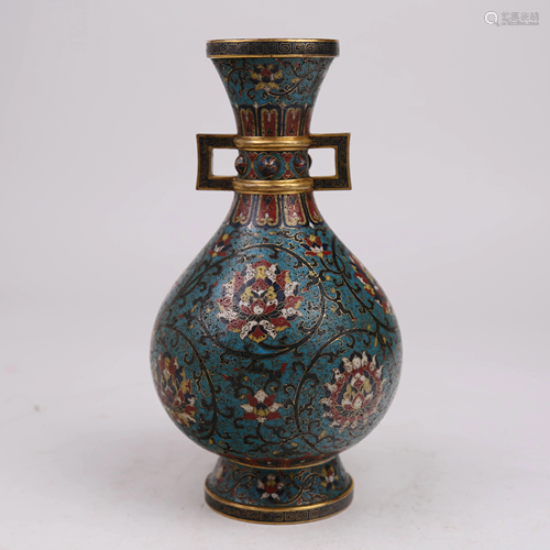 Seventeenth Century Cloisonne Bottle