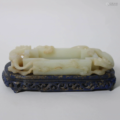 18th century white jade brush wash ornaments