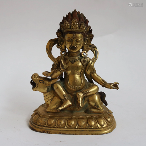 18th Century Gilt Buddha