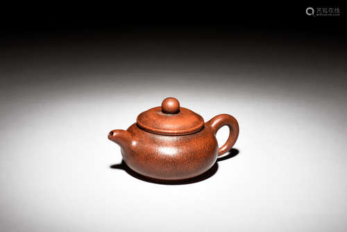 YIXING ZISHA COMPRESSED TEAPOT