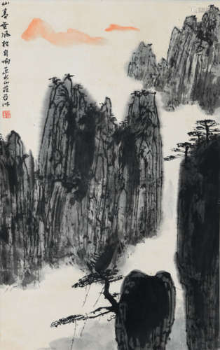 A CHINESE LANDSCAPE PAINTING, YA MING MARK